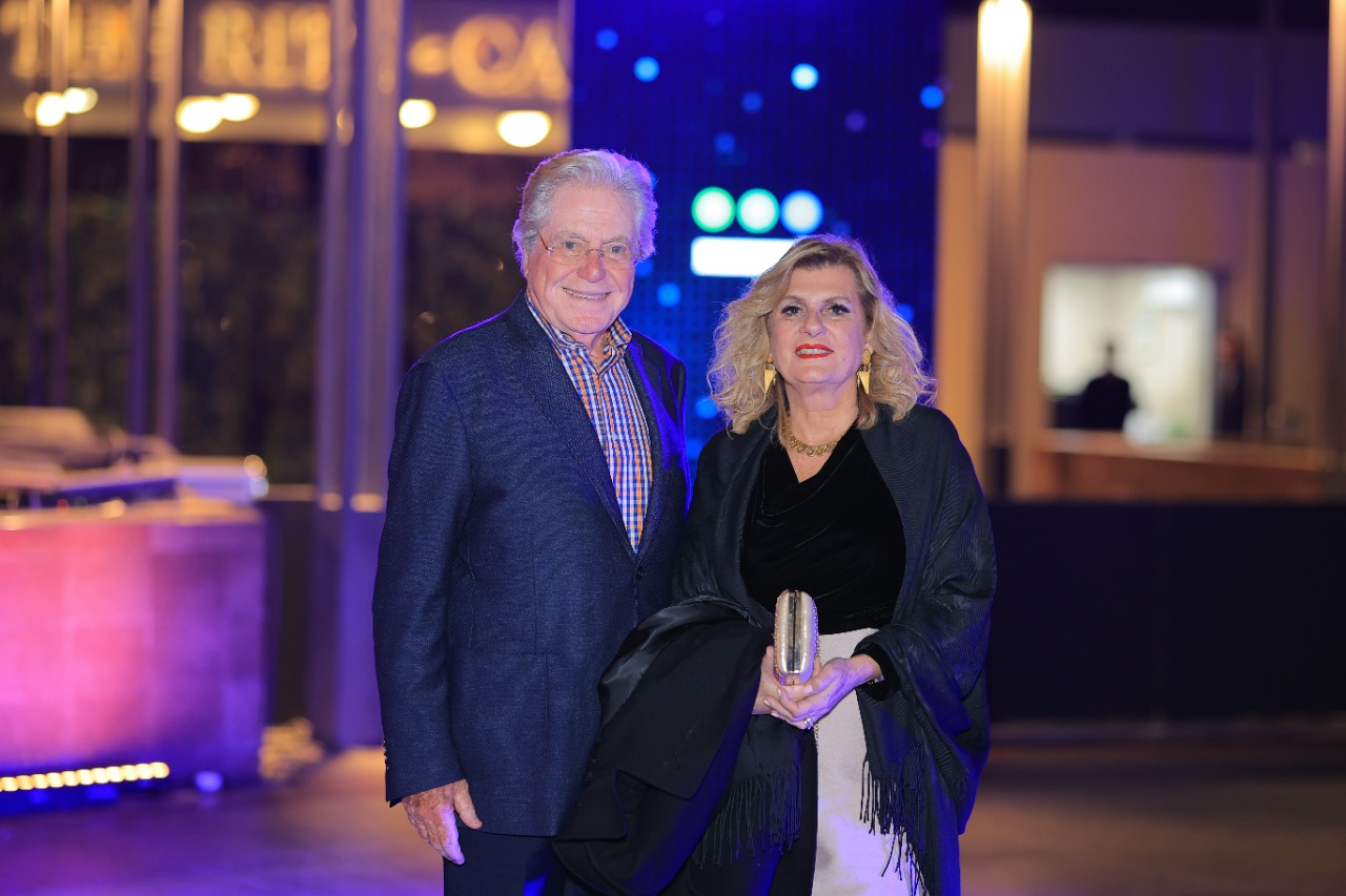 (33) Shahid Reception Event during CIFF 2022-  حسين فهمي وزوجته