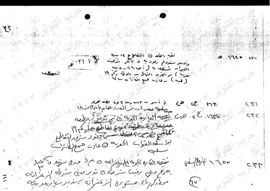 عاجل بـخط اليد.. تفاصيل وثائق سرية نادرة عن حرب أكتوبر تنشر لأول مرة