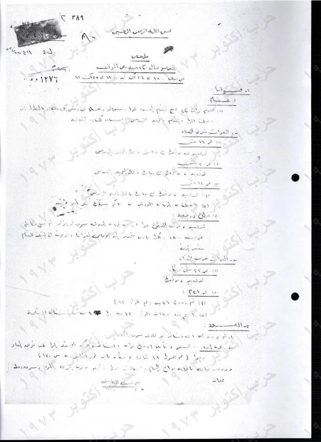 عاجل بـخط اليد.. تفاصيل وثائق سرية نادرة عن حرب أكتوبر تنشر لأول مرة