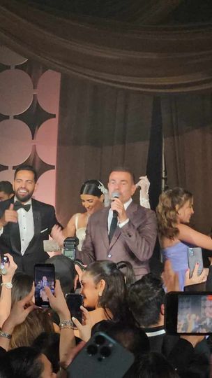 عمرو دياب في حفل ريم سامي