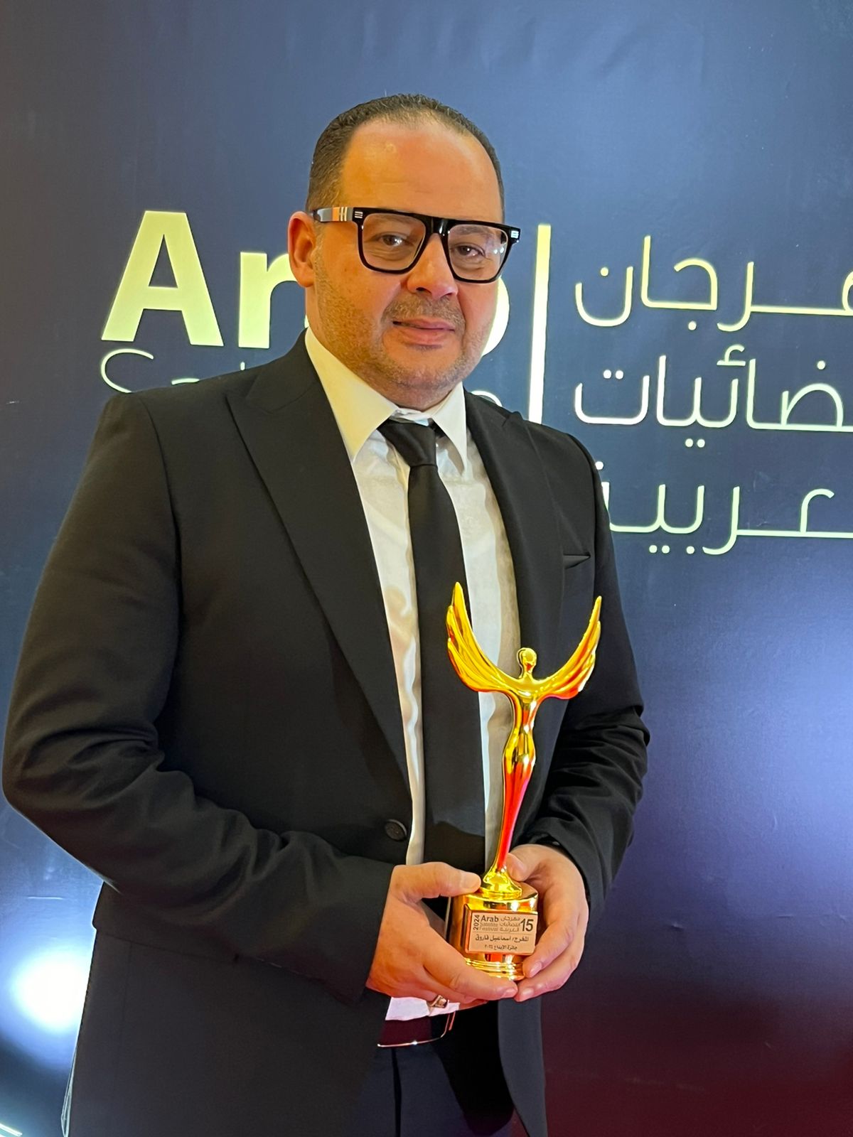 مهرجان الفضائيات العربية يكرم إسماعيل فاروق كأفضل مخرج عن مسلسل حق عرب