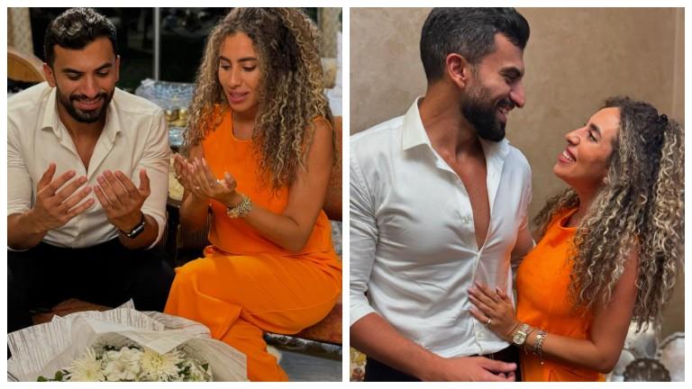 خطوبة منة عدلي القيعي والممثل يوسف حشيش