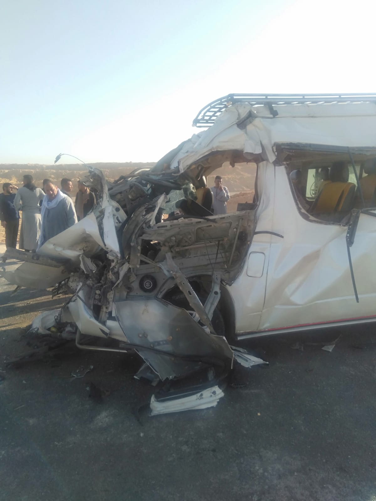 حادث اسيوط.. تفاصيل إنقلاب ميكروباص أعلى الهضبة