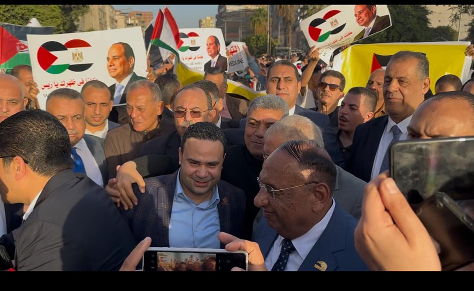 تنسيقية الأحزاب تشارك في وقفات تضامنية لدعم القضية الفلسطينية ورفض التهجير