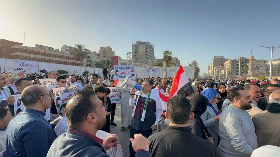 تنسيقية الأحزاب تشارك في وقفات تضامنية لدعم القضية الفلسطينية ورفض التهجير