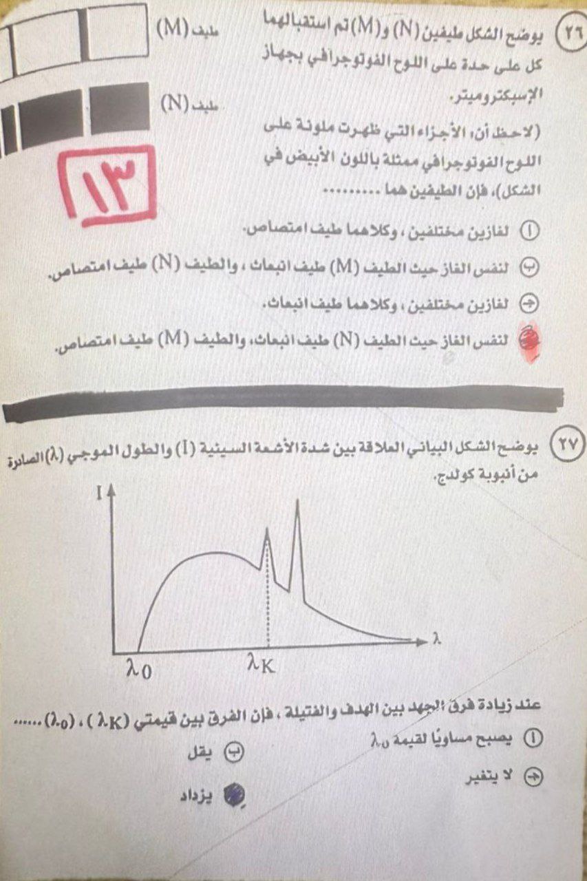 حل امتحان الفيزياء للثانوية العامة 2025.. (الإجابات كاملة)