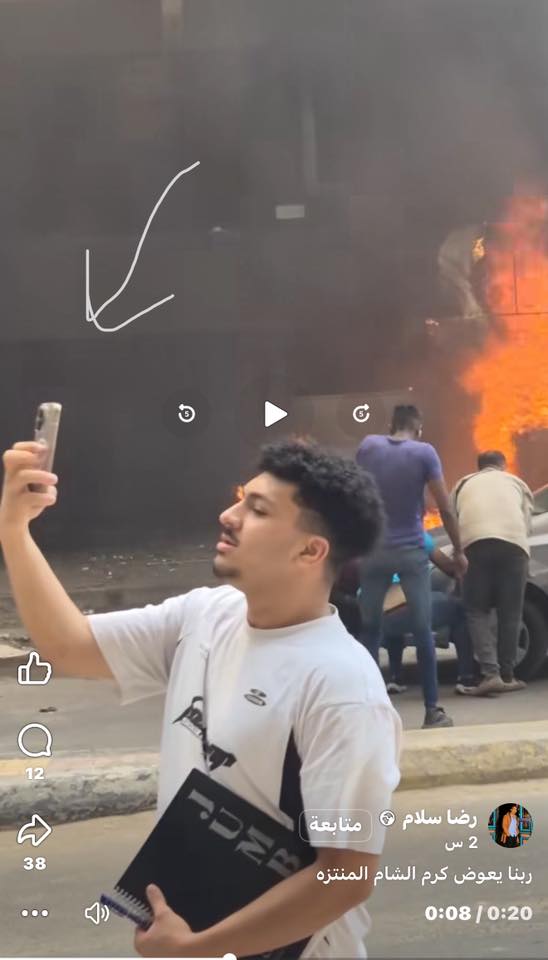 حريق كرم الشام المنتزه.. التفاصيل الكاملة بعد اندلاع النيران بالفيديو