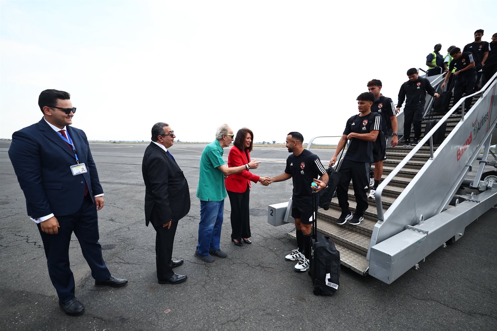 صور بعثة الأهلي تصل بوروندي لمواجهة إيجل نوار في دوري أبطال إفريقيا