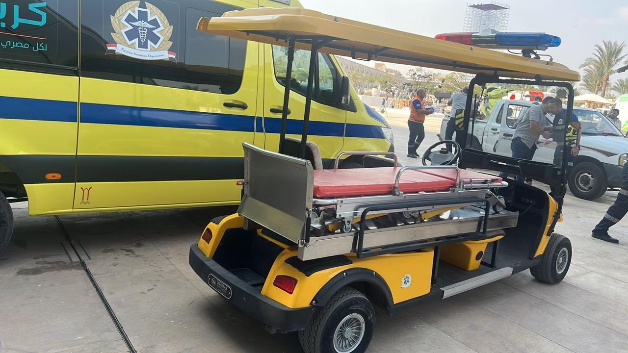 تفاصيل خطة التأمين الطبي الشاملة لاحتفالية افتتاح المتحف المصري الكبير (صور)