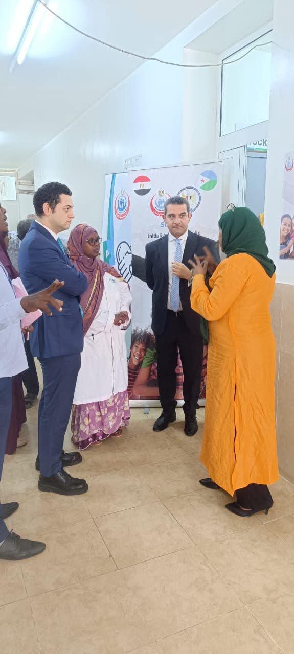 وصول القافلة الطبية المصرية إلى جيبوتى الخاصة بالمبادرة الرئاسية لعلاج مرضى ضعف السمع