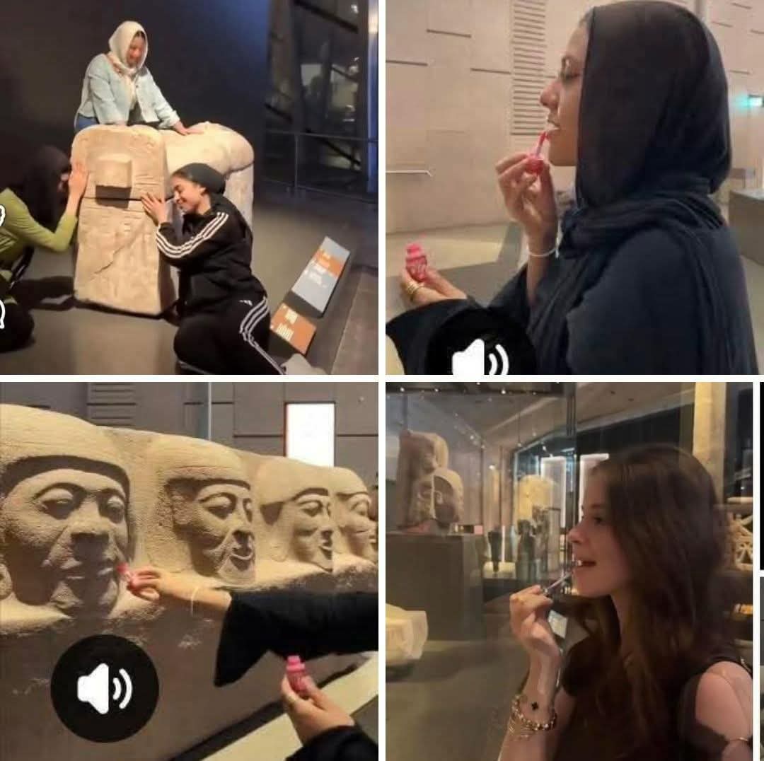 عاجل فيديو لفتيات يعبثن بآثار المتحف الكبير يثير جدل السوشيال ميديا.. ما القصة؟