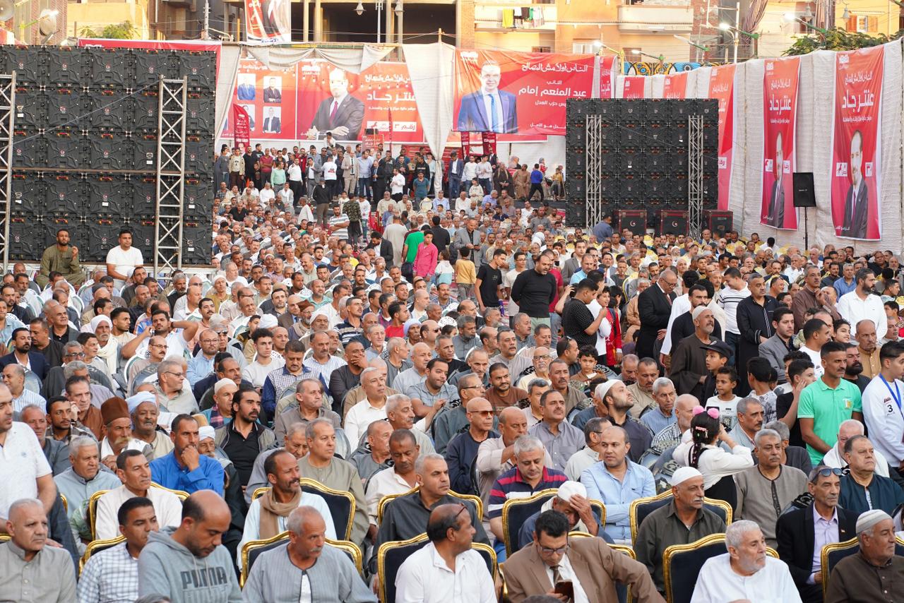 قيادات حزب العدل في مؤتمر جماهيري لدعم مرشحيه