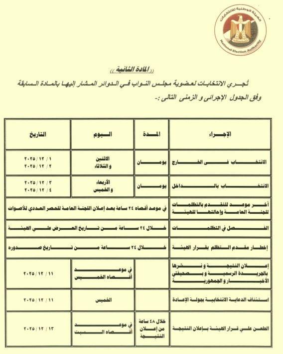 حماة الوطن: إلغاء الانتخابات بـ 19 دائرة انتخابية سابقة برلمانية تاريخية