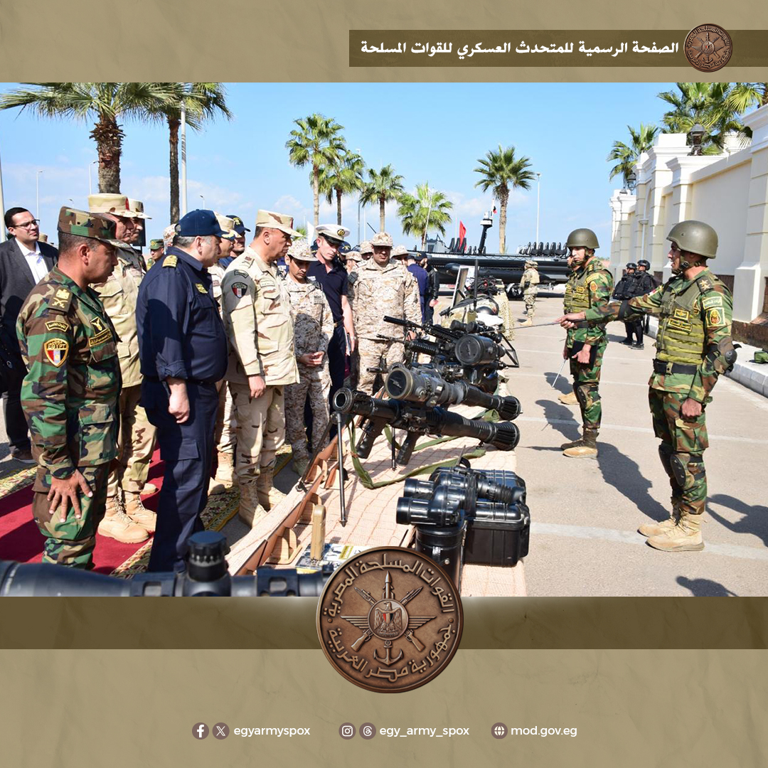 المتحدث العسكرى: بدء فعاليات التدريب المشترك ميدوزا -14 بالقواعد البحرية والجوية (صور)