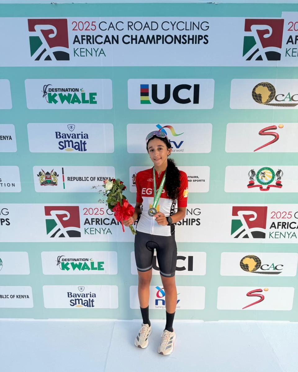 بطلة جديدة.. جودي محمد السيد تحرز فضية أفريقيا للدراجات