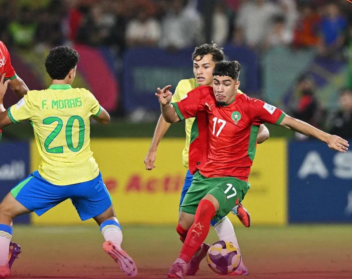 مونديال الناشئين.. منتخب أسود الأطلس يودع البطولة بهزيمة أمام السامبا البرازيلية 2-1