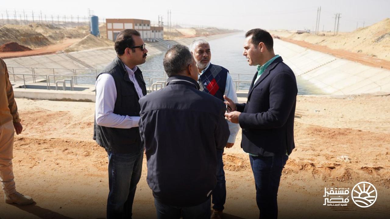 رئيس جهاز مستقبل مصر يتفقد أعمال حسن علام بالبنية التحتية للدلتا الجديدة (صور)