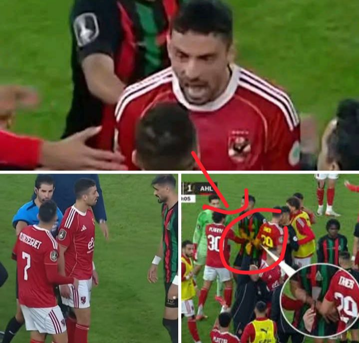 مشاجرة الاهلي والجيش الملكي دوري ابطال افريقيا..هل تفرض عقوبات على المغاربة؟