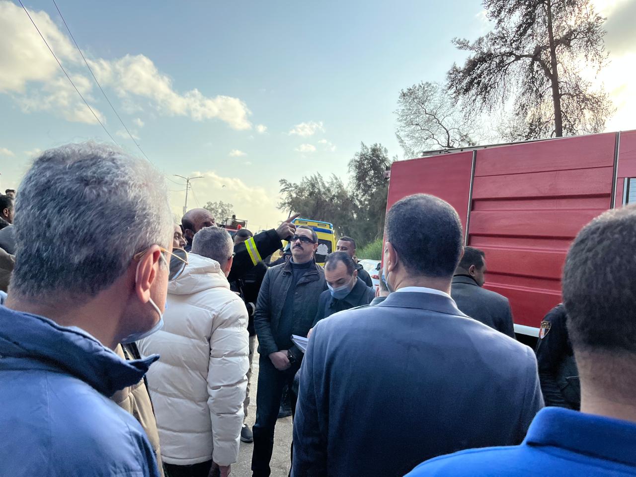 جانب من الحريق