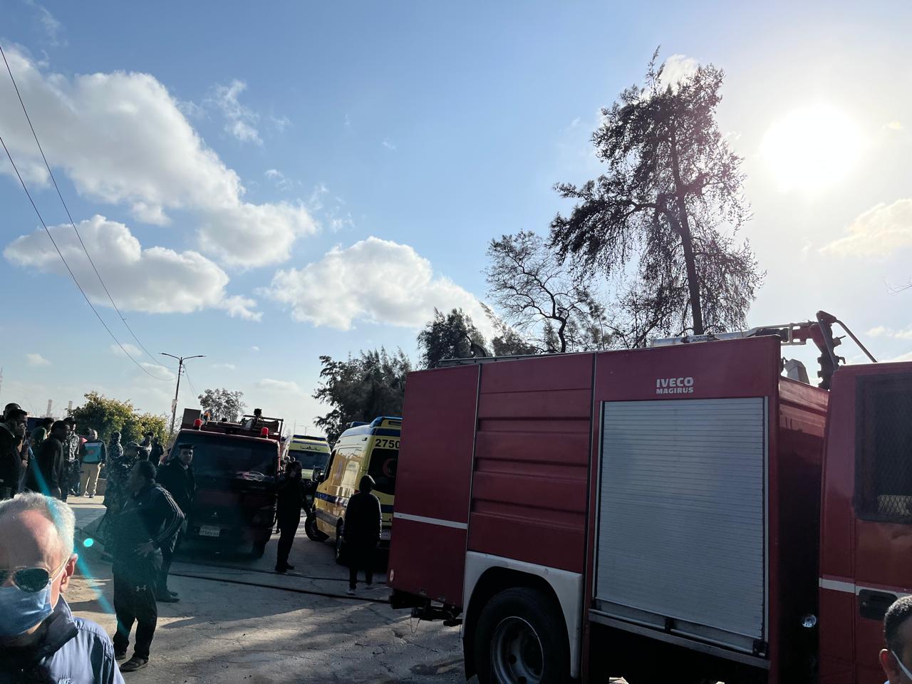 جانب من الحريق