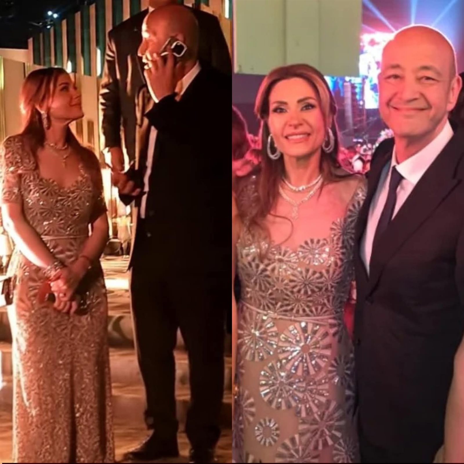 زواج عمرو أديب ودينا طلعت