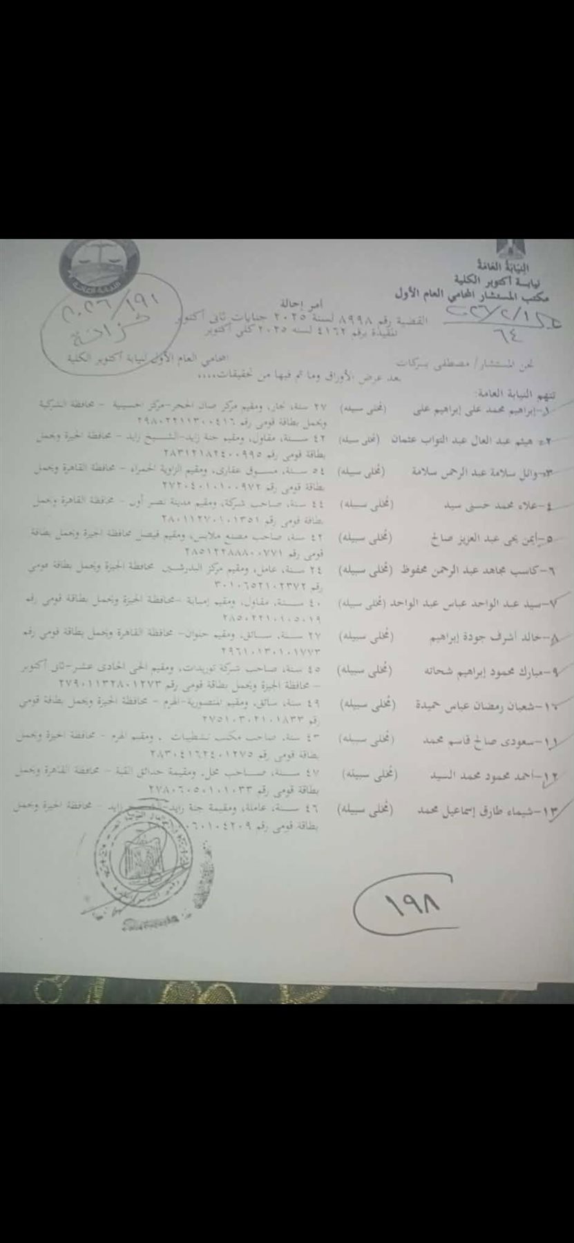 مستندات الواقعة