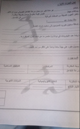 تداول امتحان العلوم للشهادة الإعدادية 2026 محافظة القاهرة