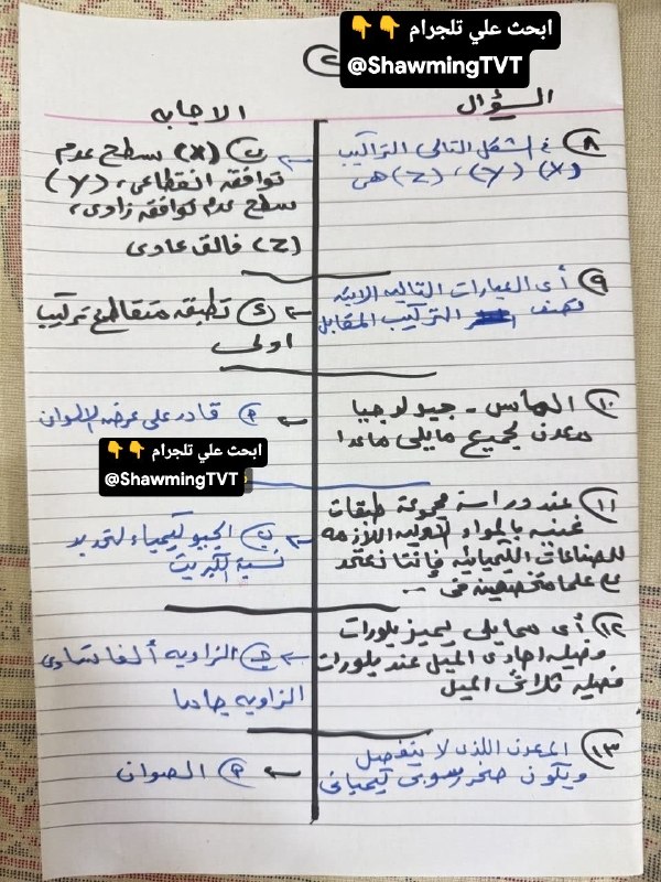 حل امتحان الرياضيات التطبيقية الثانوية العامة 2026