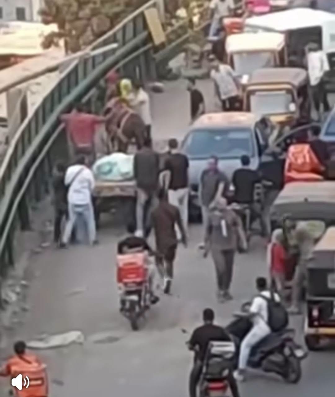 واقعة كوبري النعام والتعدي على فرد أمن بالضرب