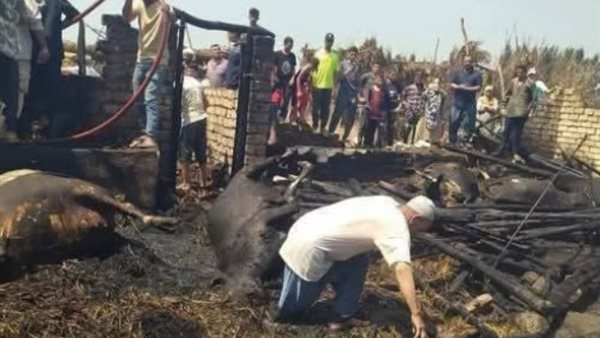 حرائق قرية برخيل