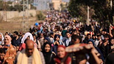 نزوح سكان غزة     