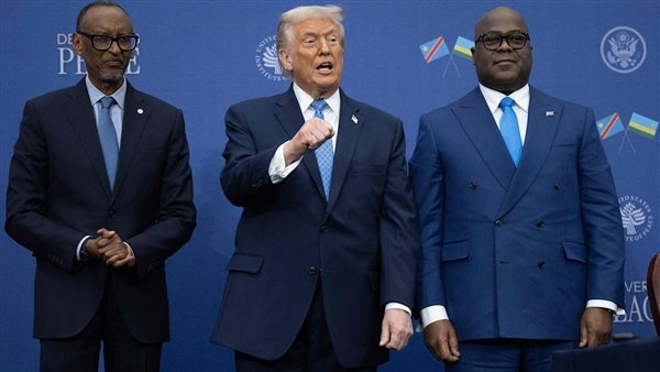 ترامب أثناء حضور