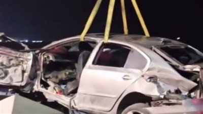 سقوط سيارة من كورنيش الإسكندرية     