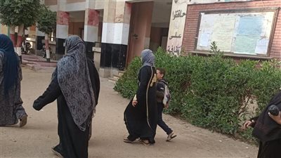 من أمام إحدى اللجان بالمحافظة     