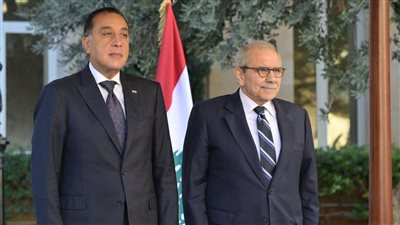 رئيسا وزراء مصر ولبنان     