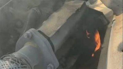 حريق سيارة سوزوكي على الطريق الإقليمي     