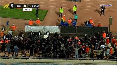 شغب جمهور الأهلي     