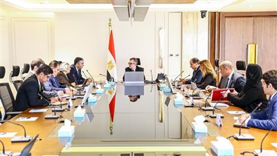 جانب من اجتماع وزير التخطيط     