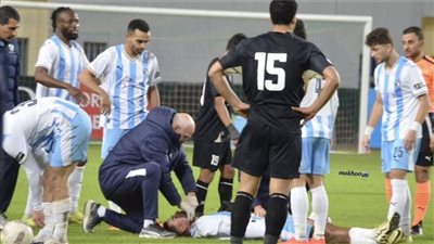 لاعب بيراميدز بعد إصابته    