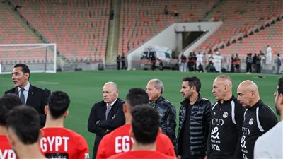 اجتماع وزير الرياضة مع لاعبي المنتخب    