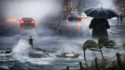 أمطار شديدة على القاهرة    