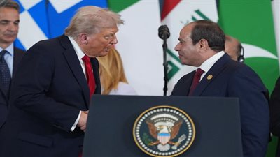 الرئيس السيسي - الرئيس ترامب     