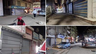 غلق المحال وازمة المرور    