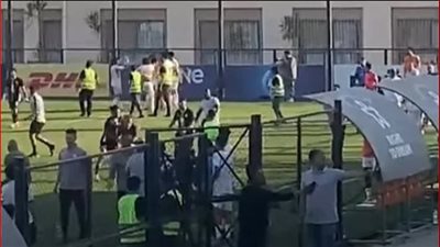 اشتباكات مباراة مسار وبروكسي     