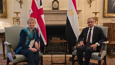 وزيرا خارجية مصر والمملكة المتحدة    