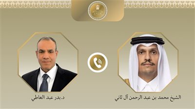 وزير الخارجية ونظيره القطري     