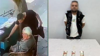 ضبط سارق بائع الجرائد بحلوان    
