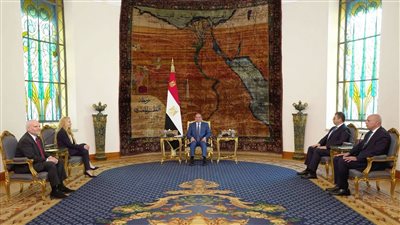الرئيس السيسي ووفد من مؤتمر رؤساء المنظمات اليهودية    