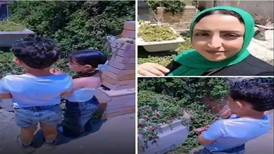 فيديو دعاء الأطفال على والدهم في المقابر    