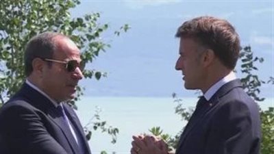 ماكرون والسيسي    